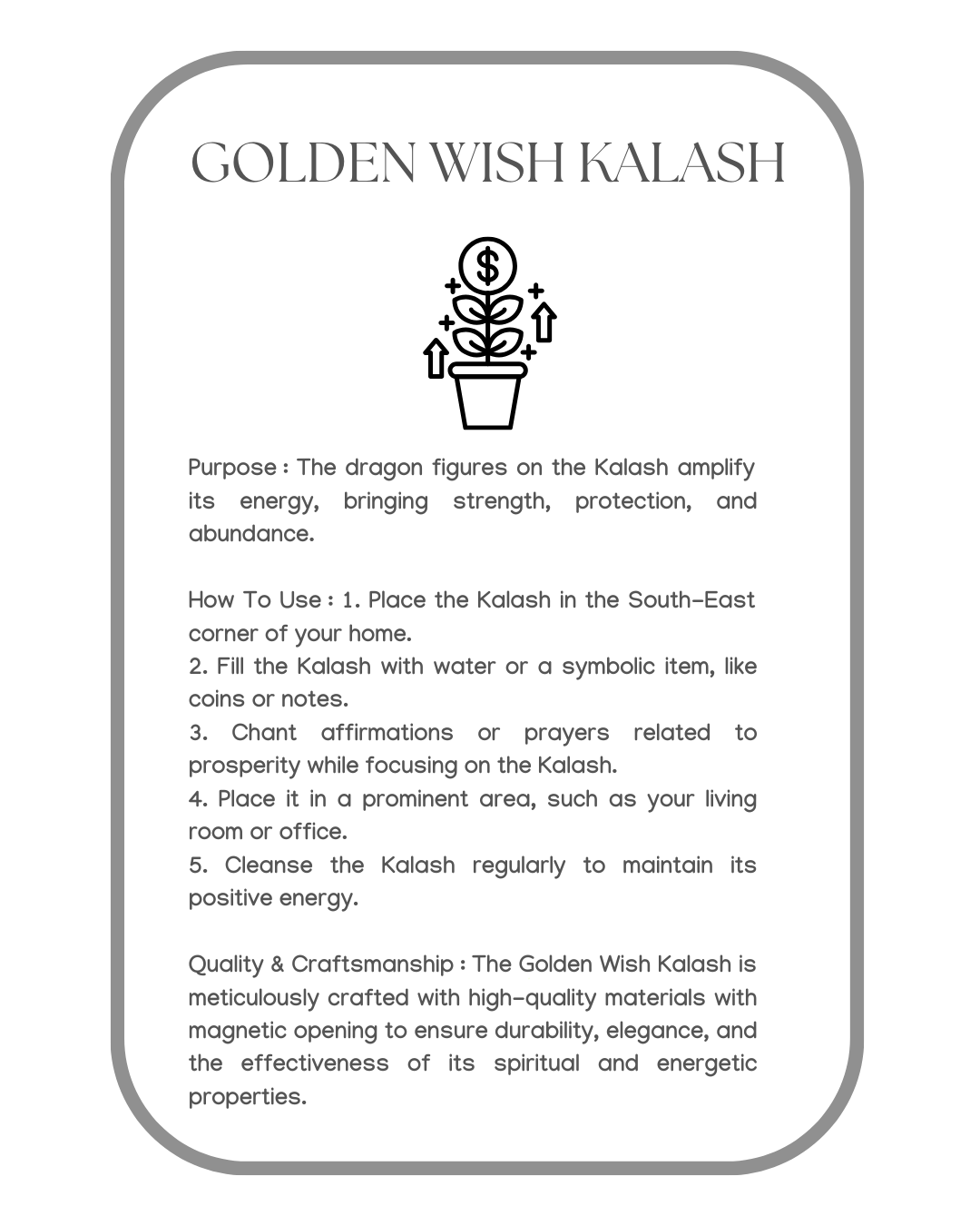 Golden Wish Kalash