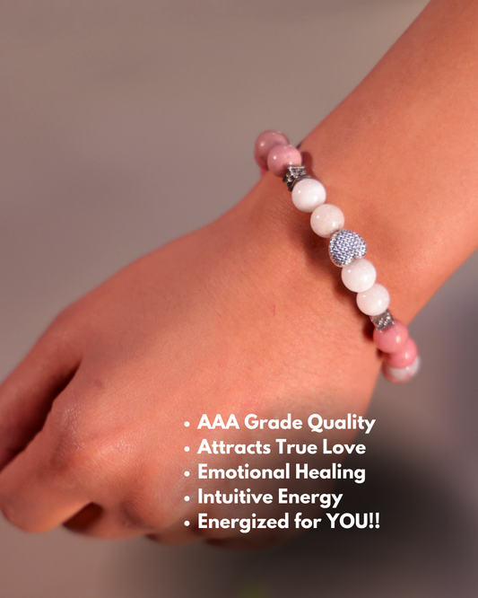 Rhodonite + Moonstone Bracelet