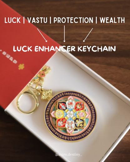 8 Lucky Symbol Feng Shui Keychain