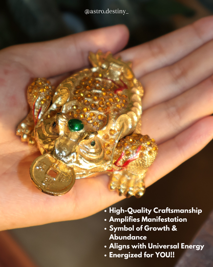 Golden Magnetite Wealth Frog