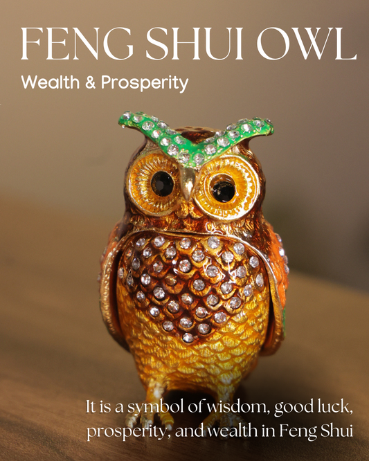 Feng Shui Owl for Good Luck, Wealth, and Prosperity