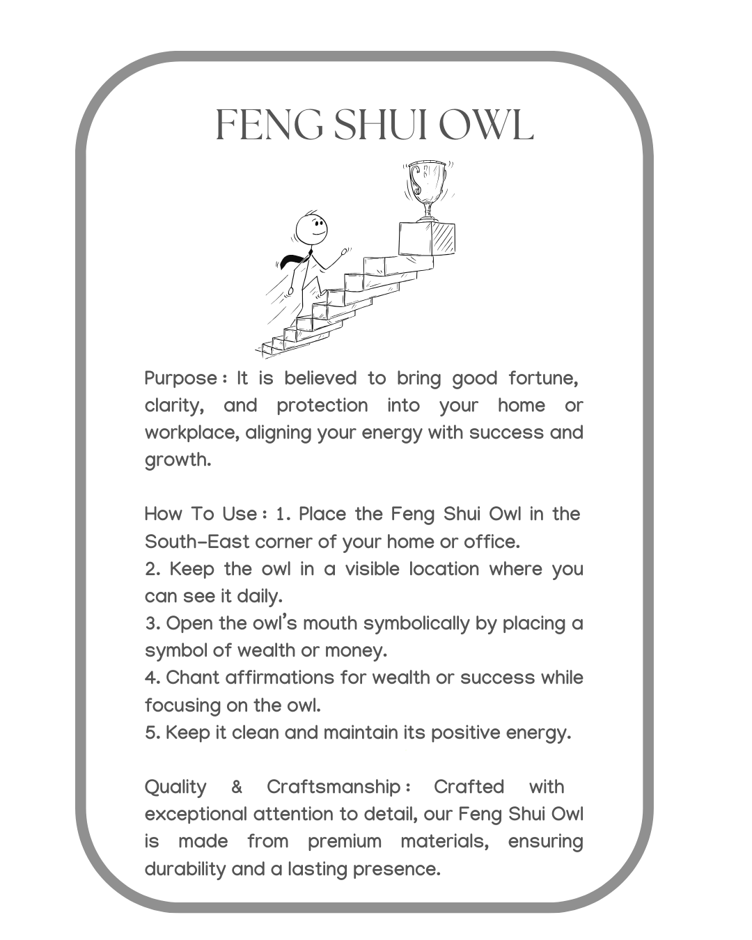 Feng Shui Owl for Good Luck, Wealth, and Prosperity