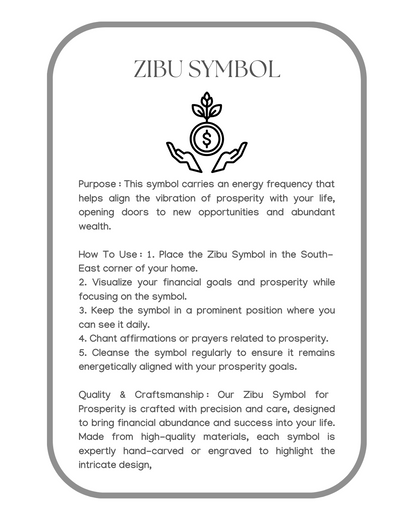 Zibu Symbol for Prosperity