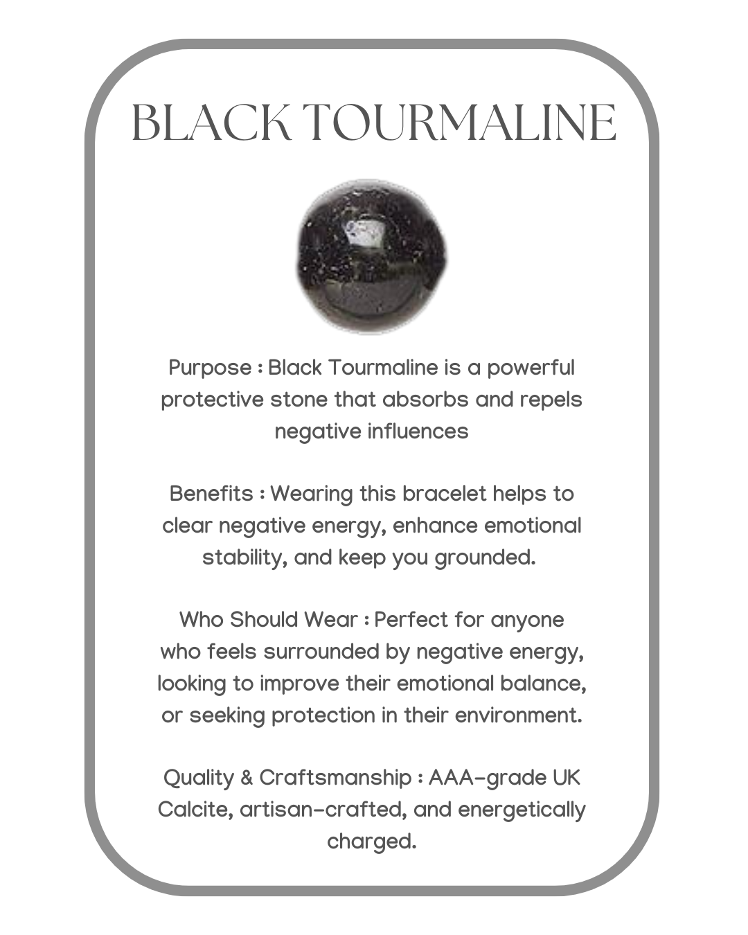 Black Tourmaline Bracelet