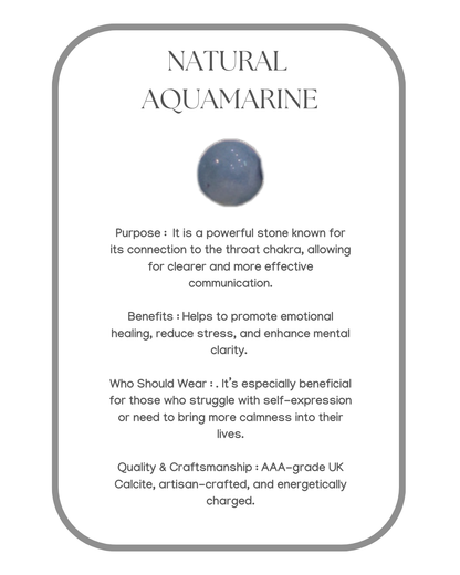 Natural Aquamarine Bracelet