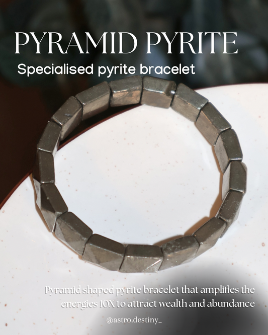 Pyramid Shaped Pyrite Bracelet